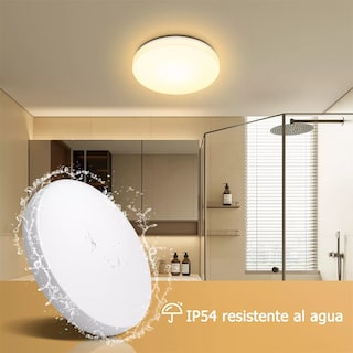 Foto 2 | Lampara De Techo Sobreponer Led 18w Luminaria Plafon Blanca