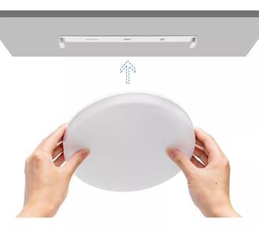 Foto 5 | Lampara De Techo Sobreponer Led 18w Luminaria Plafon Blanca