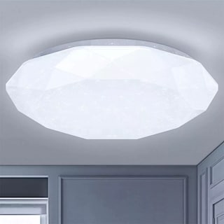 Foto 1 | Lampara De Techo Sobreponer Led 24w Luminaria Plafon Blanca Estructura Blanco