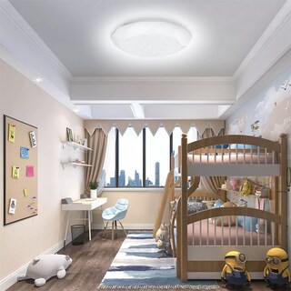 Foto 2 | Lampara De Techo Sobreponer Led 24w Luminaria Plafon Blanca Estructura Blanco