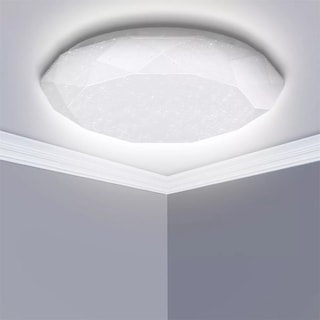 Foto 1 | Lampara De Techo Sobreponer Led 18w Luminaria Plafon Estructura Blanco