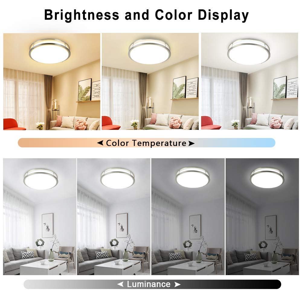 Foto 3 pulgar | Lámpara De Techo Dinglilighting 48 W Regulable 17.6 Pulgadas - Venta Internacional.