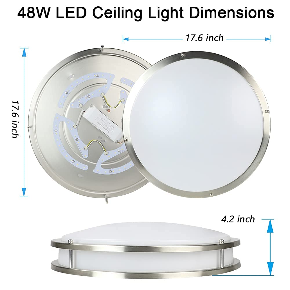Foto 6 pulgar | Lámpara De Techo Dinglilighting 48 W Regulable 17.6 Pulgadas - Venta Internacional.