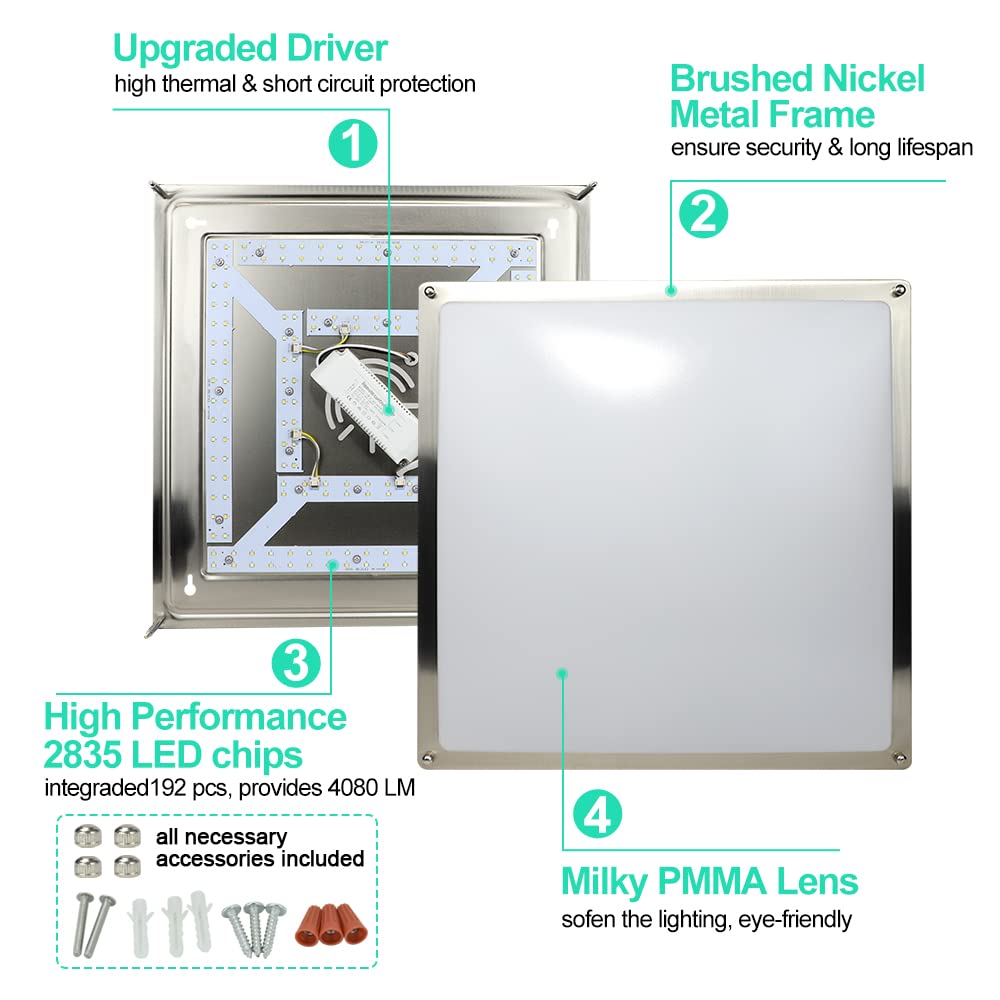 Foto 7 pulgar | Lámpara De Techo Dinglighting Dllt 48 W Led Regulable 45 Cm - Venta Internacional.