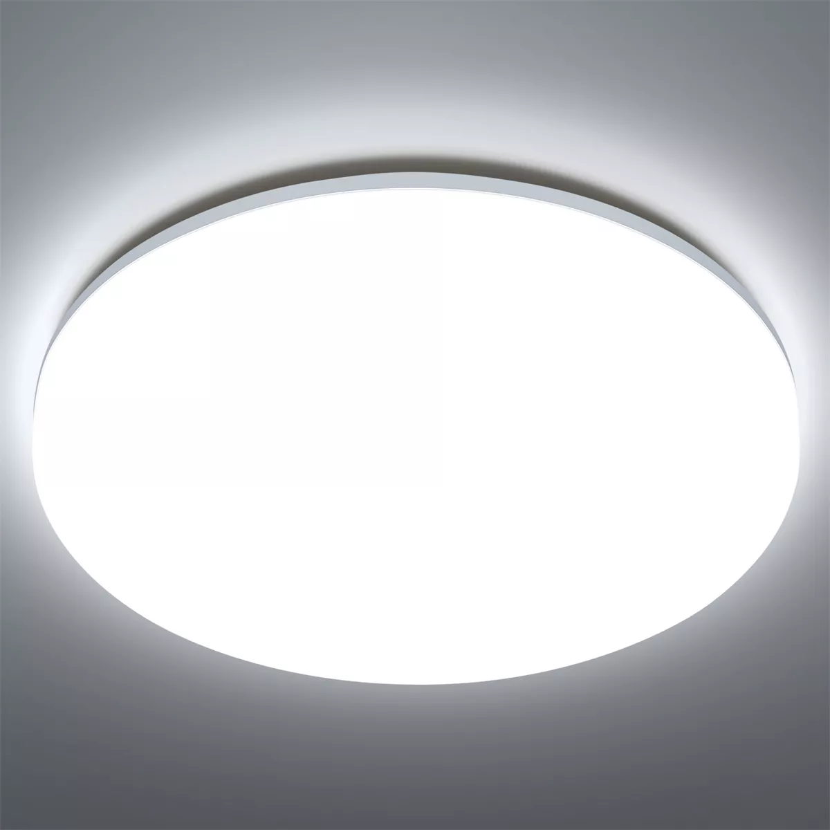 Foto 2 pulgar | Lampara De Techo Sobreponer Led 24w Luminaria Plafon Blanca