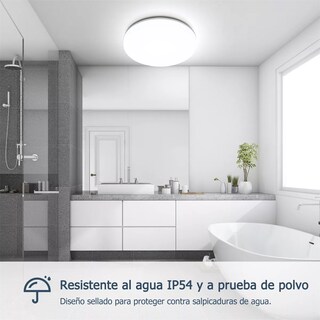Foto 3 | Lampara De Techo Sobreponer Led 24w Luminaria Plafon Blanca