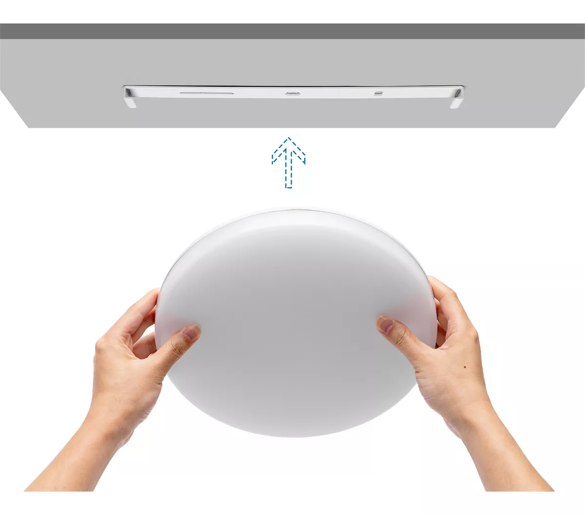 Foto 6 pulgar | Lampara De Techo Sobreponer Led 24w Luminaria Plafon Blanca