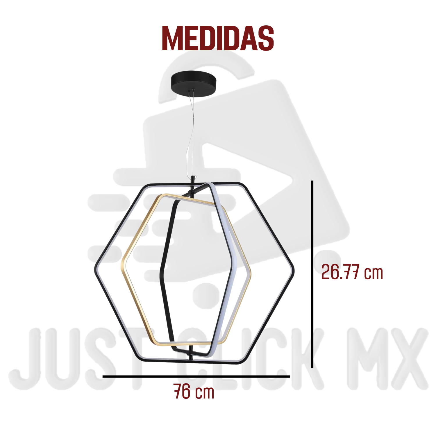 Foto 6 pulgar | Lampara Colgante De Techo Empire Lighting Parker 3 Luces Led-justclick Mx