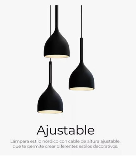 Foto 3 pulgar | Lámpara Xtellar Colgante Moderna Candelabro 3 Cabezas Altura Ajustable