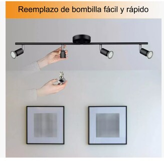 Foto 5 | Lámparas Xtellar De Techo De Riel Para Decorativas Moderna 4 Luces