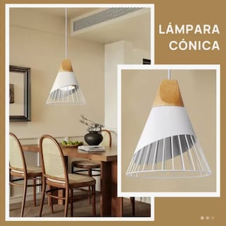 Foto 3 | Lámparas Colgantes De Techo Xtellar De Cocina Ajustable Color Blanco
