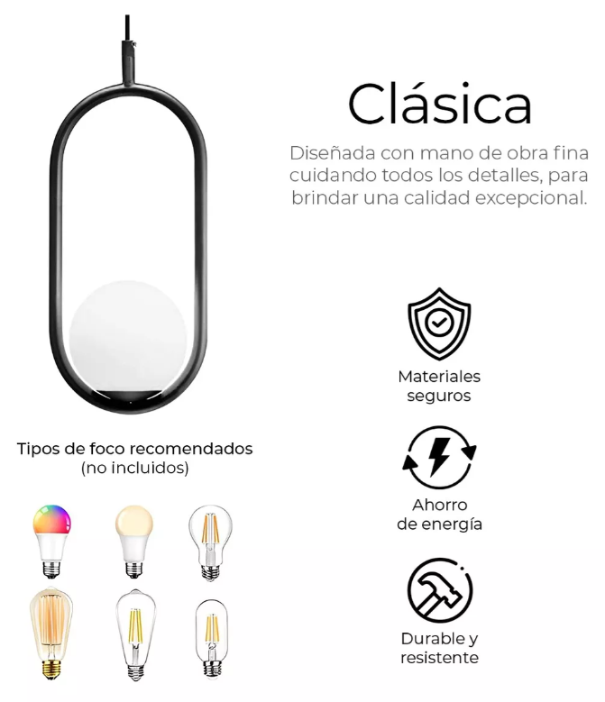 Foto 6 pulgar | Lámpara De Techo Xtellar Globo Chip Negro