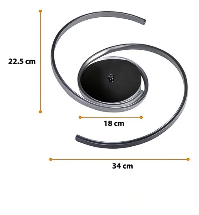 Foto 5 pulgar | Lampara Techo Luz Calida Ba-120 20w Decorativa 1300 Lm Color Gris