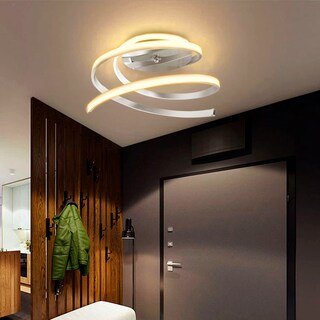 Foto 6 | Lampara Techo Luz Calida Ba-120 20w Decorativa 1300 Lm Color Gris