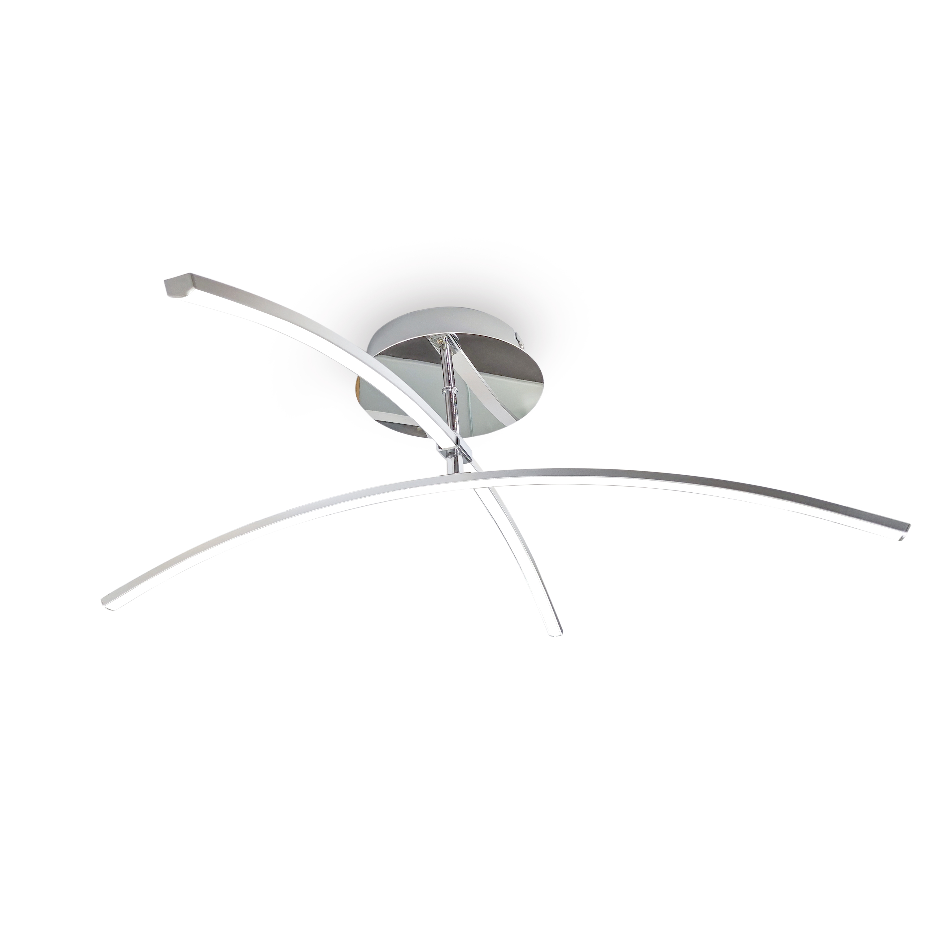 Foto 2 pulgar | Lampara De Techo Led 16w Ahorrador Luz Calida 1300 Lm Msi Color Cromo
