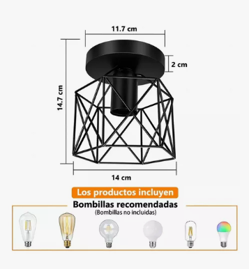 Foto 3 pulgar | 3 Lámparas Colgantes Xtellar Decoración de Techo Negro