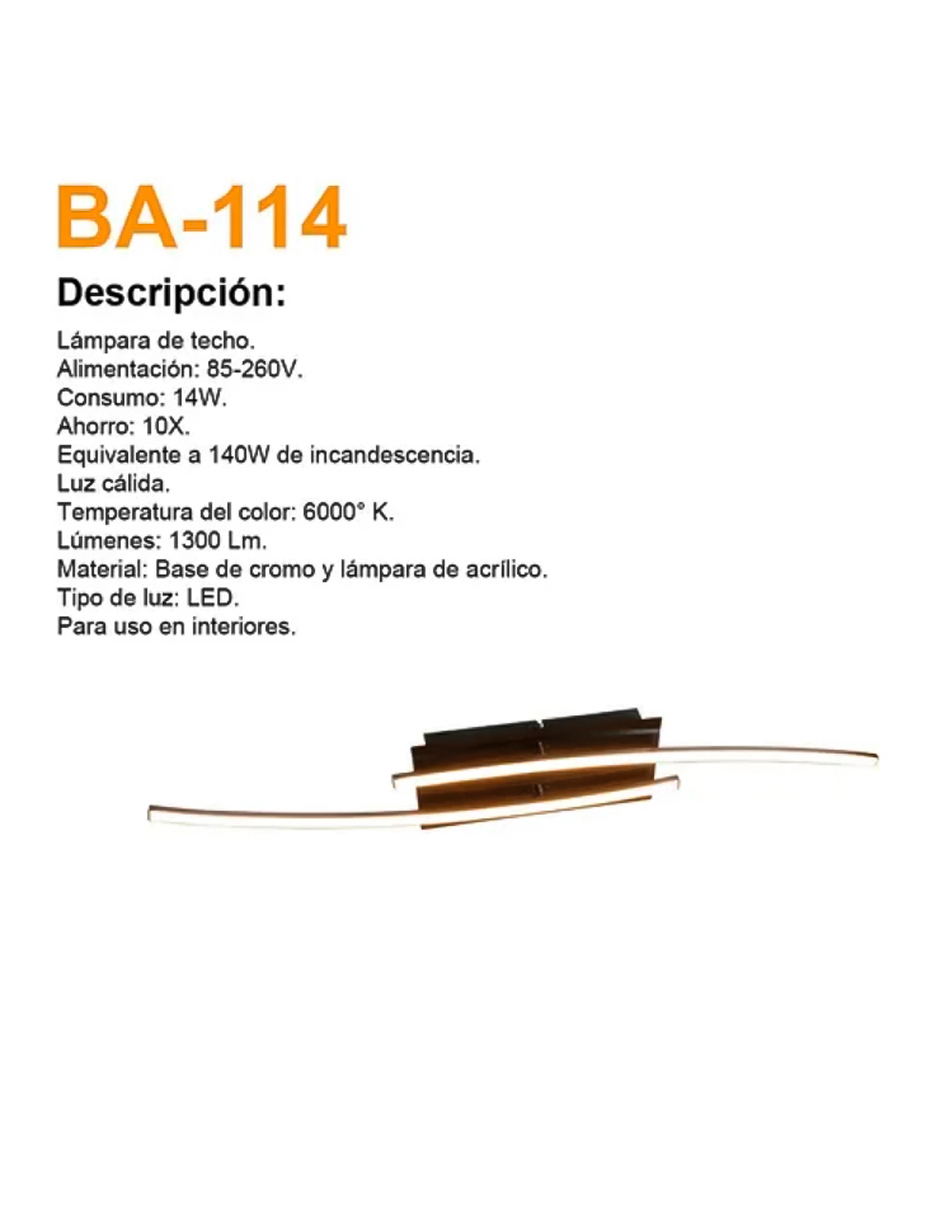 Foto 3 pulgar | Lámpara Led Moderna Innovadora Sala 75 cm 140w Equivalente
