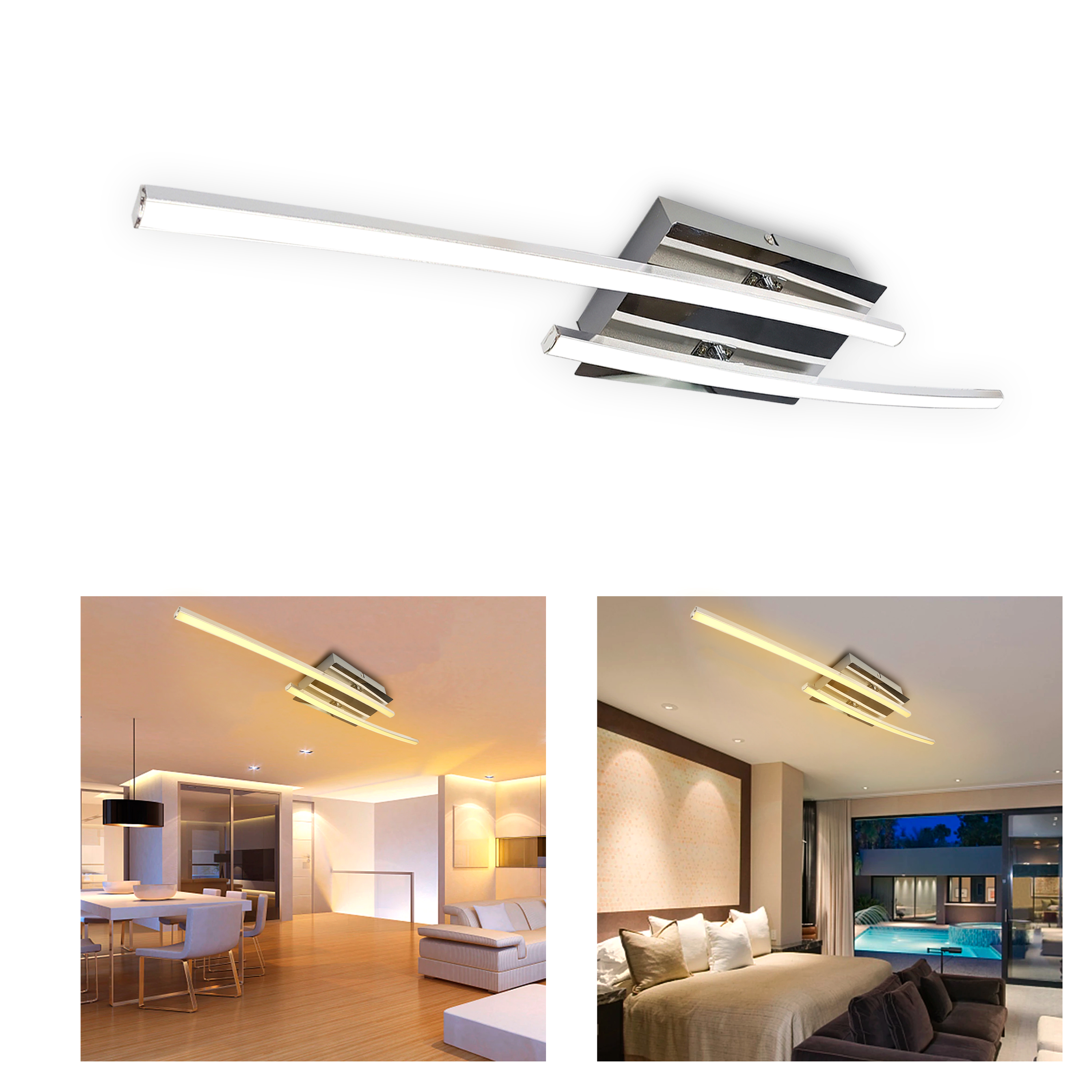 Foto 4 pulgar | Lámpara Led Moderna Innovadora Sala 75 cm 140w Equivalente