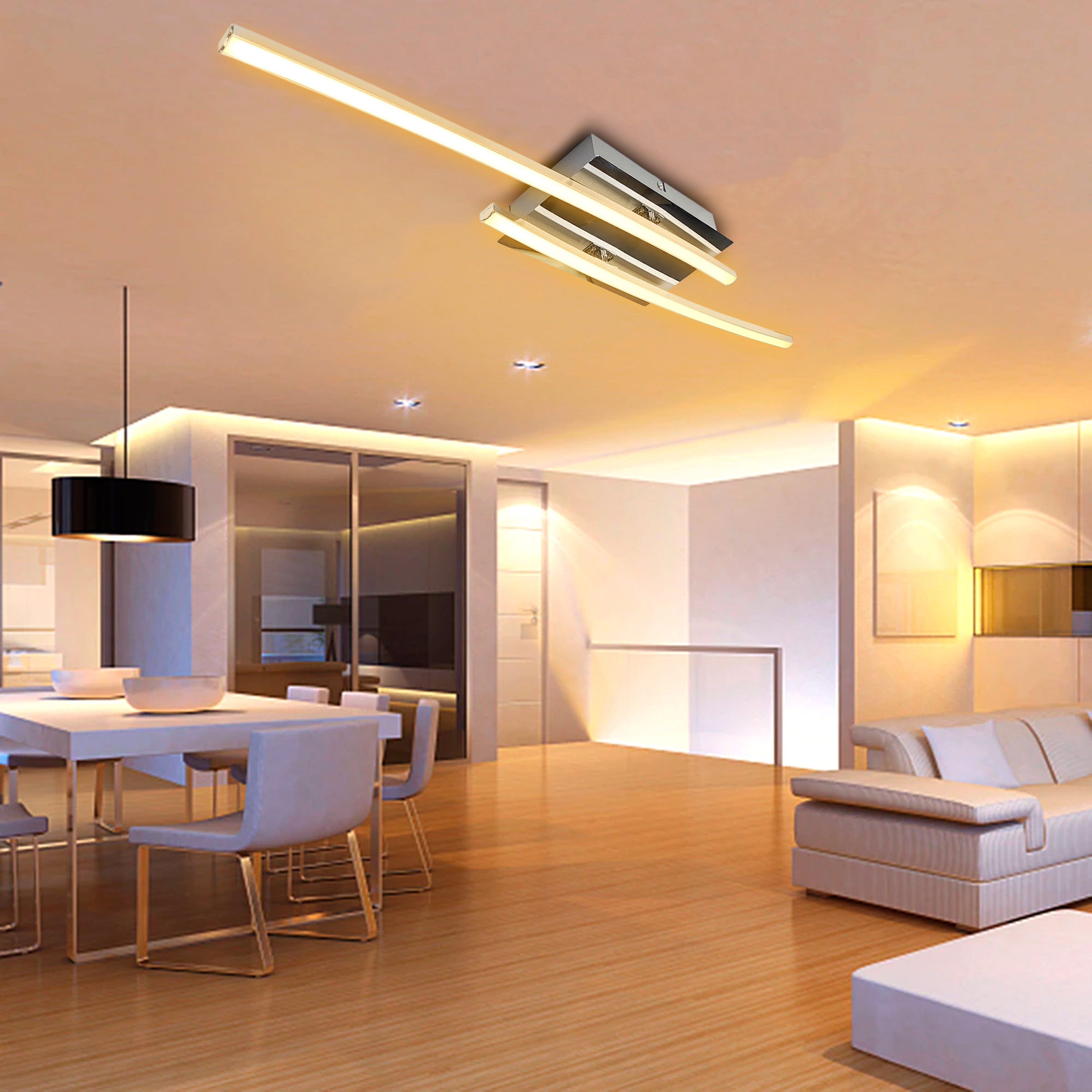 Foto 5 pulgar | Lámpara Led Moderna Innovadora Sala 75 cm 140w Equivalente