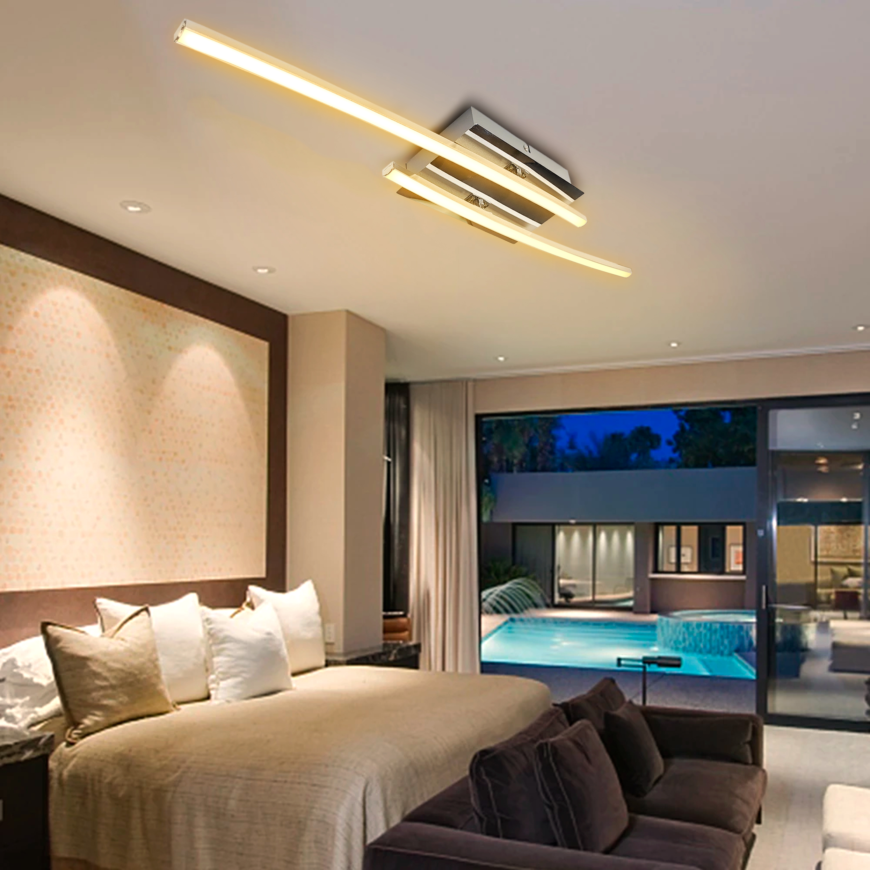 Foto 6 pulgar | Lámpara Led Moderna Innovadora Sala 75 cm 140w Equivalente