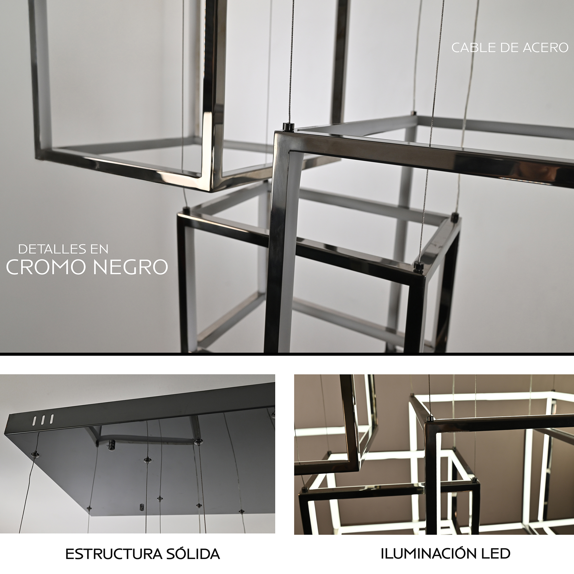 Foto 5 pulgar | Candil Harmony Cromo