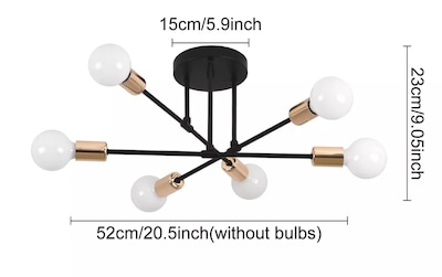 Foto 2 | Lámpara De Techo Xtellar Spider Colgante Y Moderna Con 6 Luces