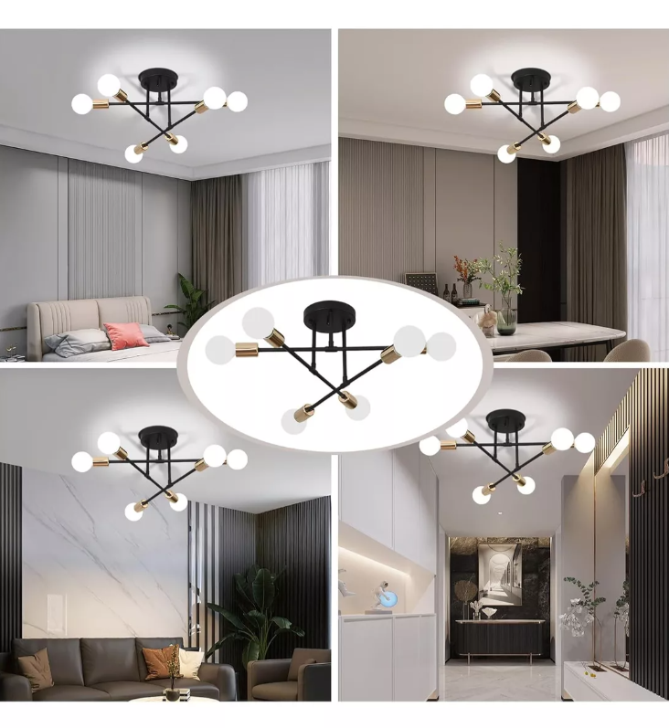 Foto 4 pulgar | Lámpara De Techo Xtellar Spider Colgante Y Moderna Con 6 Luces
