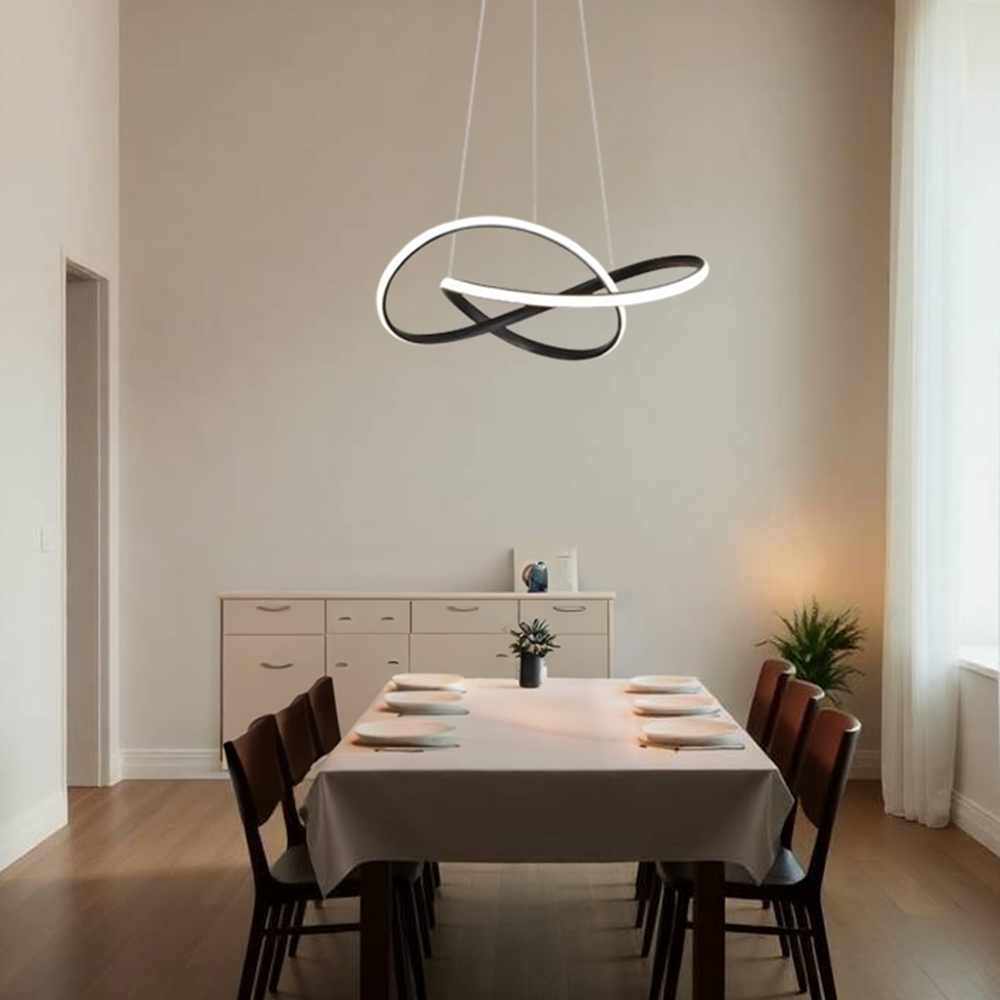 Foto 5 pulgar | Lámpara Colgante Led Interior Moderna Luz Cálida y Fría
