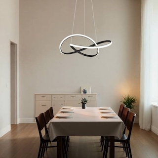 Foto 4 | Lámpara Colgante Led Interior Moderna Luz Cálida y Fría