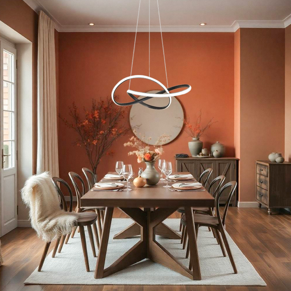 Foto 5 | Lámpara Colgante Led Interior Moderna Luz Cálida y Fría