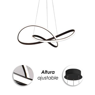 Foto 8 | Lámpara Colgante Led Interior Moderna Luz Cálida y Fría