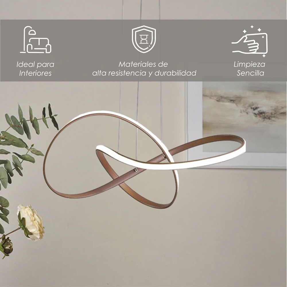Foto 4 pulgar | Lámpara Colgante Ilios Innova Led Altura Ajustable Luz Cálida y Fría
