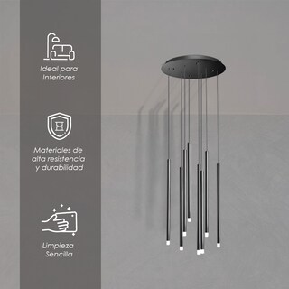 Foto 3 | Ilios Innova | Lámpara Colgante Led Estilo Contemporáneo Acero