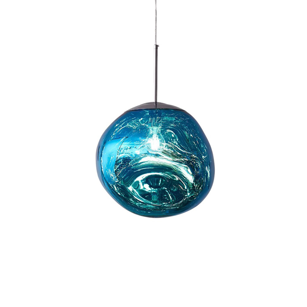 Foto 1 | Lámpara Colgante Ilios Innova Lava Acrílico Cromado Azul 28 cm Altura Ajustable