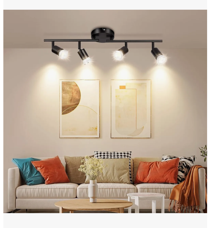Foto 1 | Iluminación De Riel Moderna Led Decorativas De 4 Luces,nergo