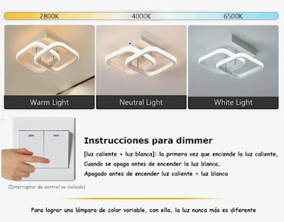Foto 5 | Luz De Techo Led Para Baño, Cocina Y Comedor