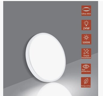 Foto 2 | Lámpara De Techo Led Decorativa Tipo Plafón De 24w Y 3100 Lm