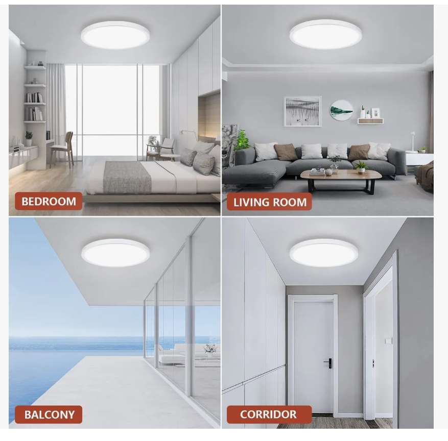 Foto 6 pulgar | Lámpara De Techo Led Decorativa Tipo Plafón De 24w Y 3100 Lm
