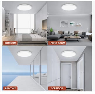 Foto 5 | Lámpara De Techo Led Decorativa Tipo Plafón De 24w Y 3100 Lm