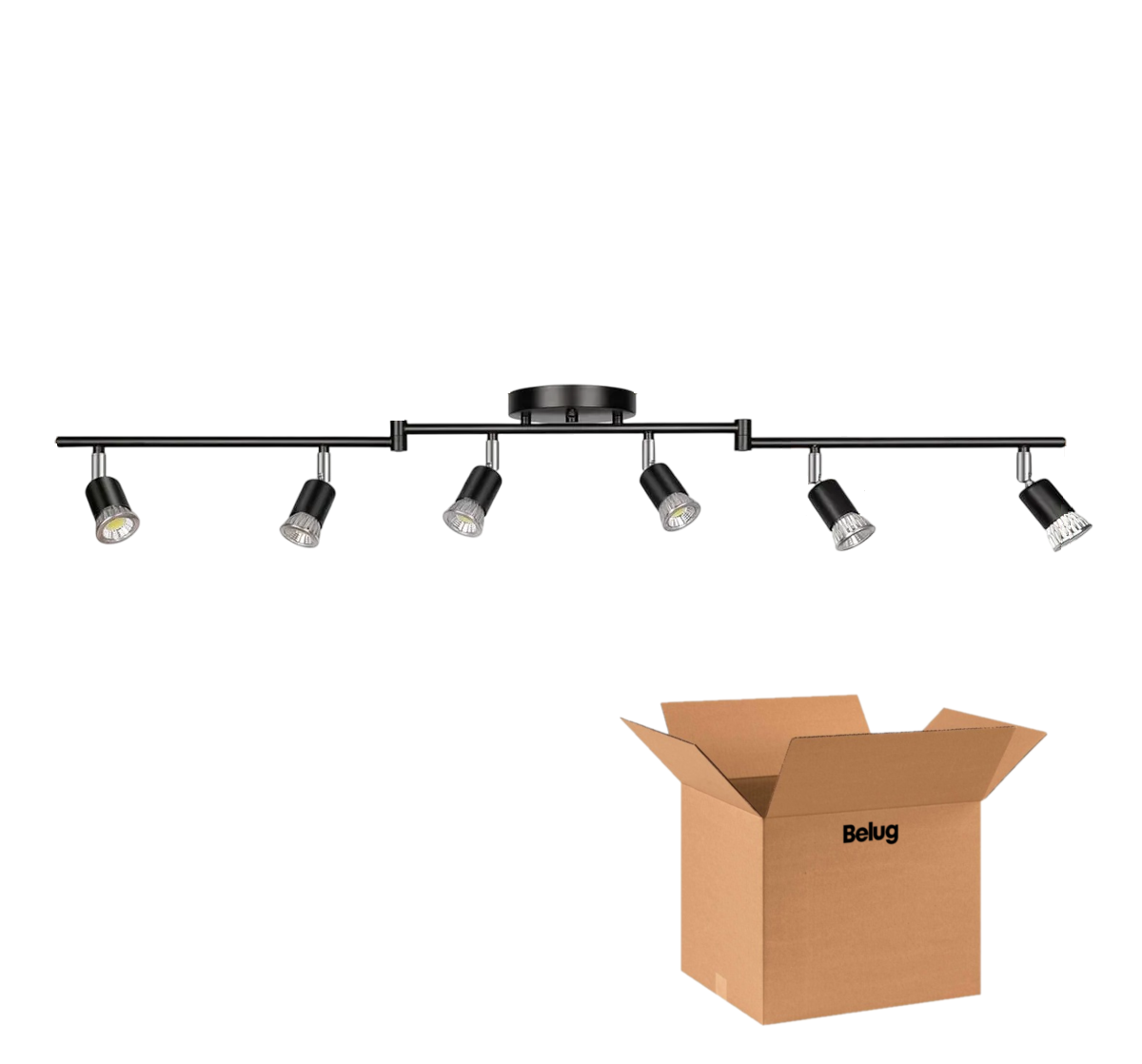 Iluminación De Riel Beug Led De 6 Luces,nergo