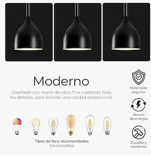 Foto 4 | Lámpara Colgante Tucson Candelabro 3