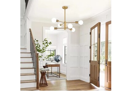 Foto 4 | Moderno Xtellar Colgante De Techo, 6 Luces De Color Dorado, Lámpara