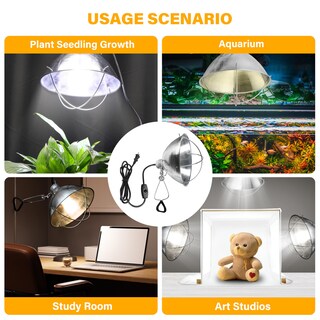 Foto 6 | Enchufe De Lámpara Tipo Pinza Con Reflector De Aluminio De 10.5 Pulgadas - Venta Internacional.