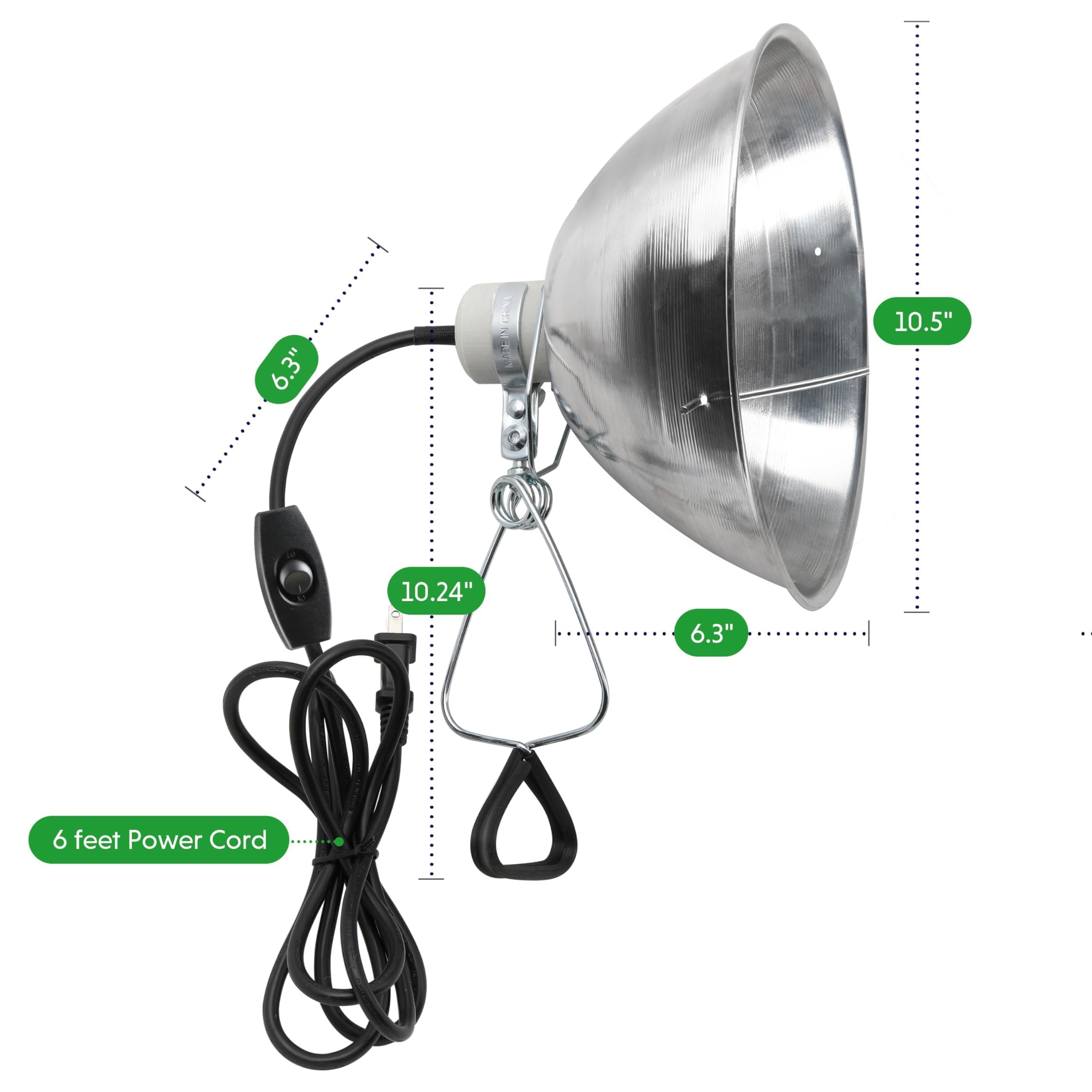 Foto 5 | Lámpara Clamp Simple Deluxe Con Base De Cerámica, Paquete De 2 - Venta Internacional.
