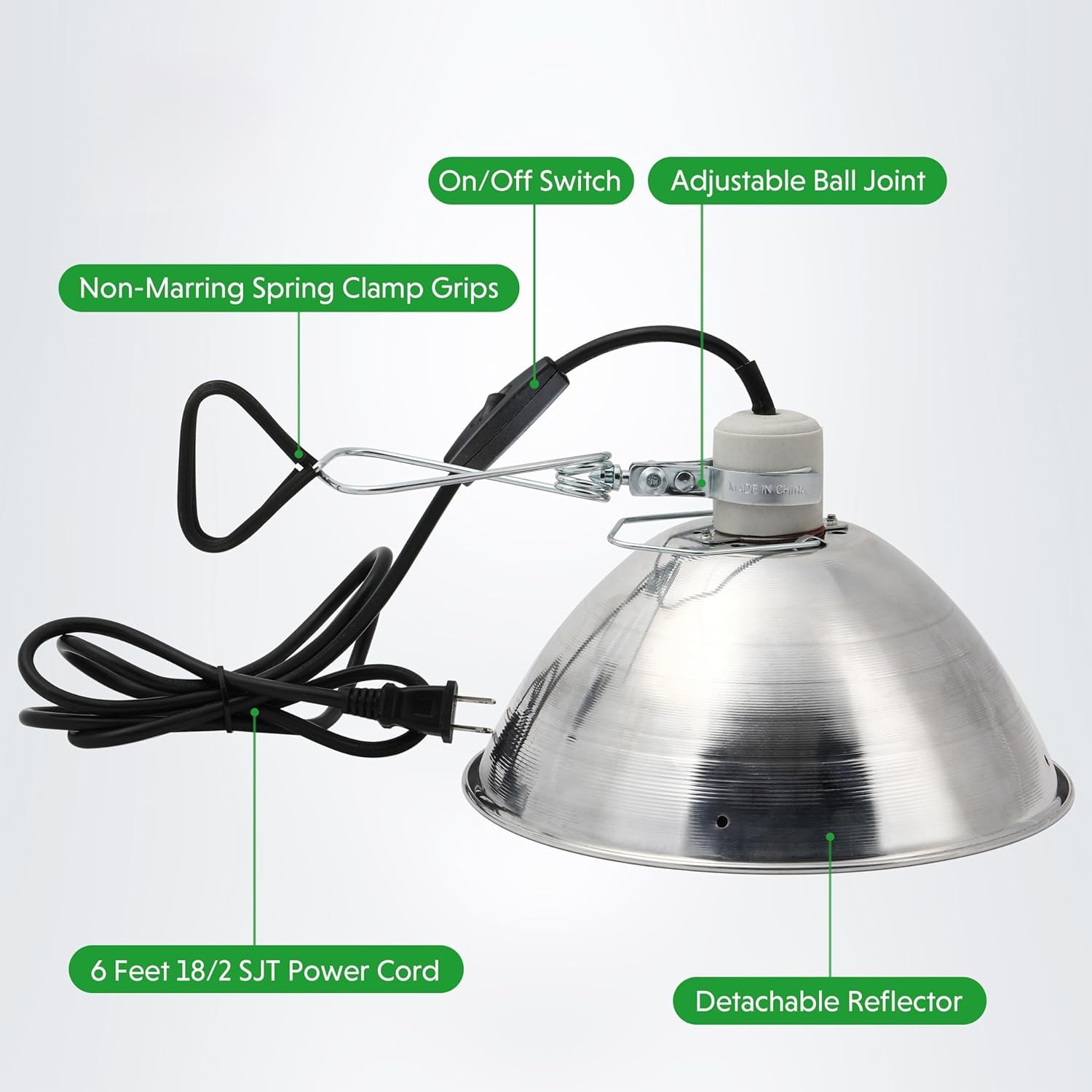 Foto 6 | Lámpara Clamp Simple Deluxe Con Base De Cerámica, Paquete De 2 - Venta Internacional.