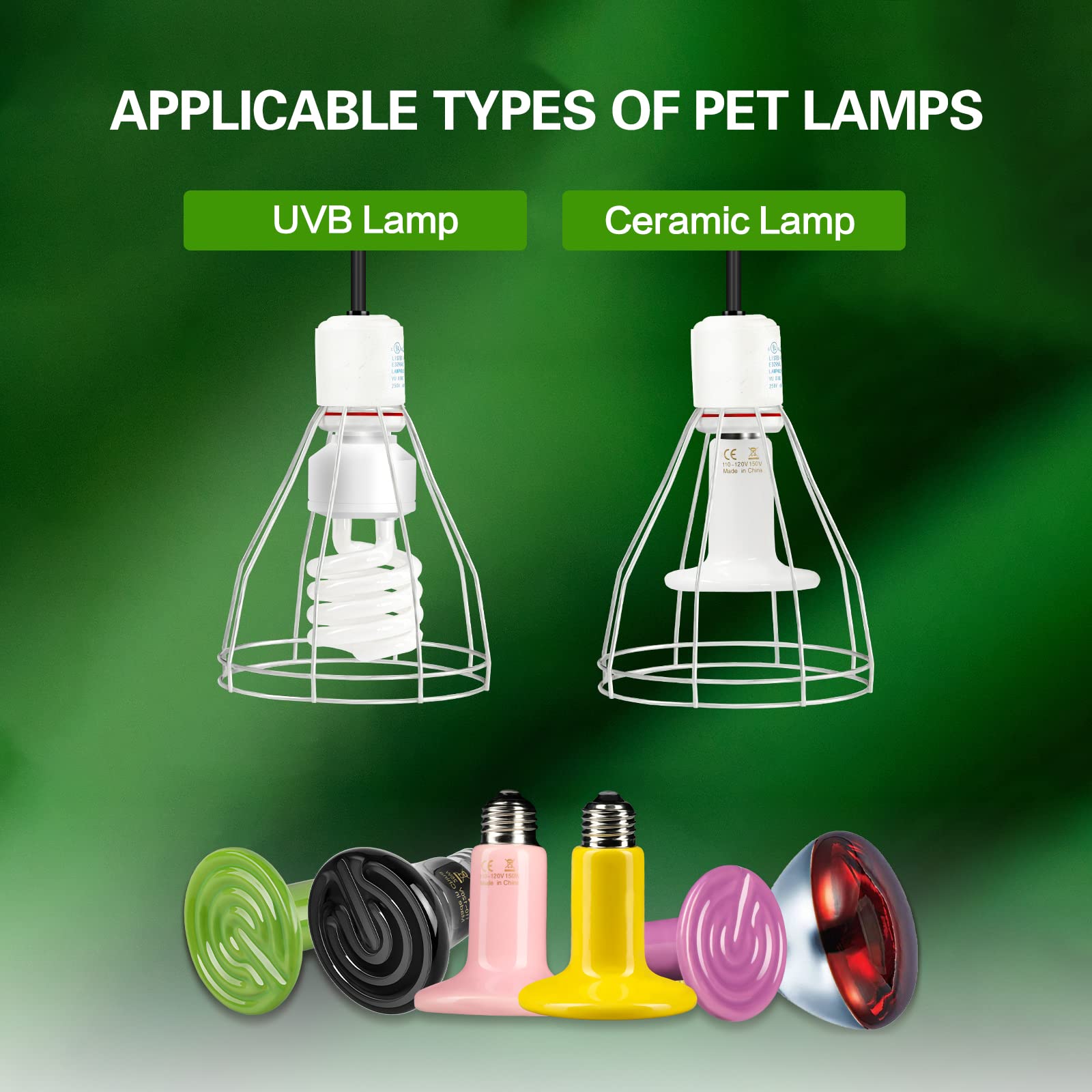 Foto 5 | Lámpara Clamp Light Simple Deluxe Steel Jaula De 250 W E26, Paquete De 2 - Venta Internacional.