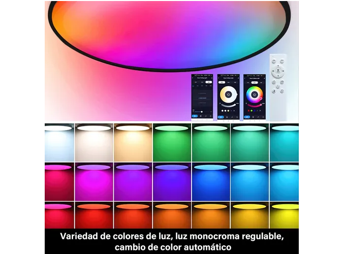 Foto 4 | Ilumina Tu Mundo Con Xtellar Lámparas Led De Techo 24w Rgb, Control Inteligente Y Ajustable Para Ambientes Vibrantes