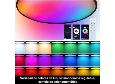 Foto 4 | Ilumina Tu Mundo Con Xtellar Lámparas Led De Techo 24w Rgb, Control Inteligente Y Ajustable Para Ambientes Vibrantes