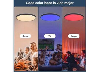 Foto 5 | Ilumina Tu Mundo Con Xtellar Lámparas Led De Techo 24w Rgb, Control Inteligente Y Ajustable Para Ambientes Vibrantes