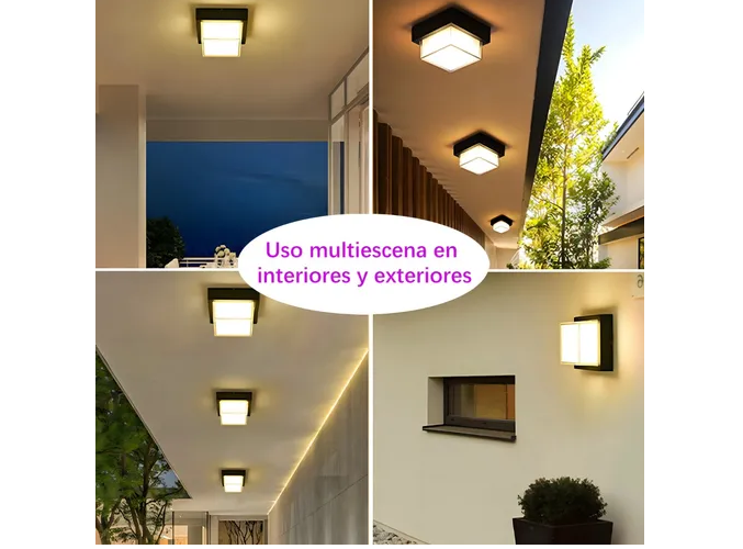 Foto 4 pulgar | Lámpara De Pared Xtellar, Moderna E Impermeable Para Exteriores Con Control De Voz Y Ajuste De Luz 3000k